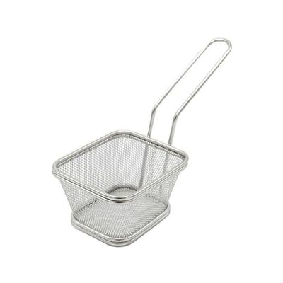 Stainless Steel Fryer Basket Silver 10x9x6centimeter