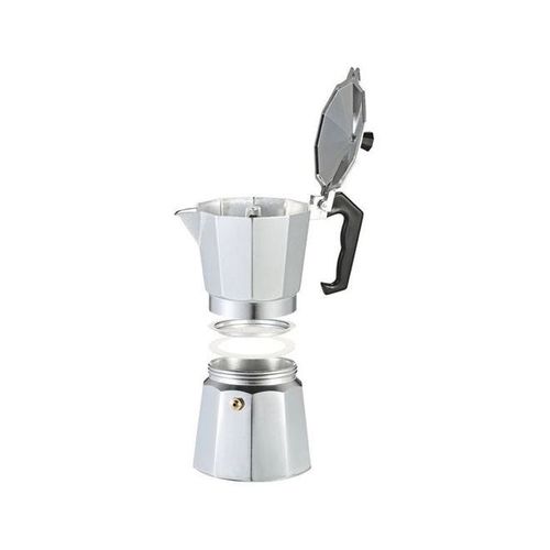 Aluminium Countertop Espresso Percolator H18577-1 Silver/Black