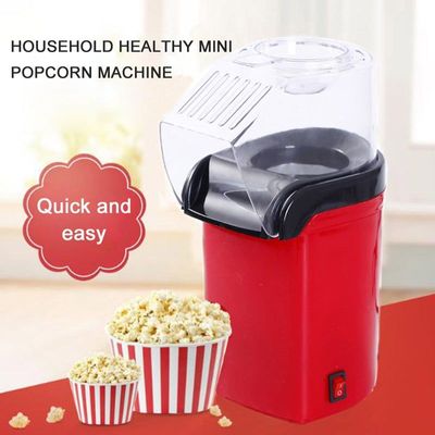 Household Healthy Hot Air Popcorn Popper Maker Machine with Measuring Cup 1200 W HP26-LU Red