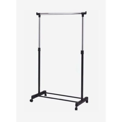 Metal Garment Rack Black/Silver 130x45x160cm