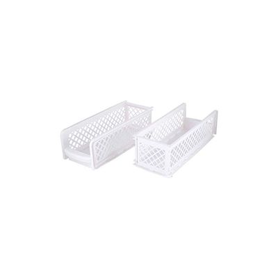 Plastic Drawer Basket White