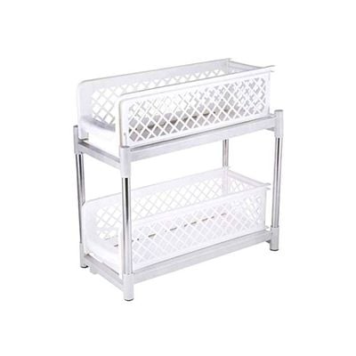 Plastic Drawer Basket White