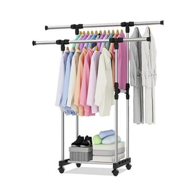 Clothes Stand Metal Silver 1800g