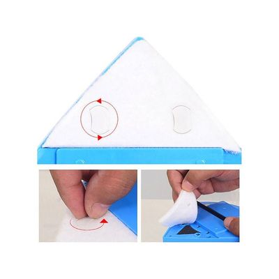 Triangular Double-Sided Magnetic Window Scraper White/Red