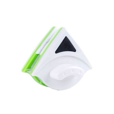 Triangular Double-Sided Magnetic Window Cleaner White/Green 15-26millimeter