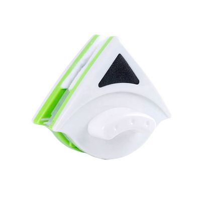 Triangular Double-Sided Magnetic Window Cleaner White/Green