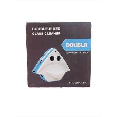 Triangular Double-Sided Magnetic Window Cleaner White/Blue 3-8millimeter