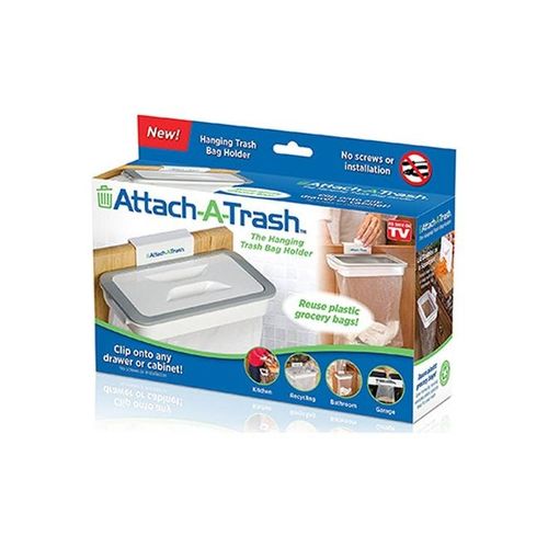 Attach-A-Trash The Hanging Trash Bag Holder White 10g