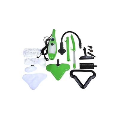 5-In-1 Portable Steam Mop Cleaner Set 0.38L x5 Green/Black/White