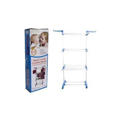 3 Layered Clothes Dryer White/Blue