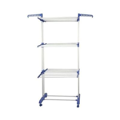 Household Clothes Drying Rack White/Blue