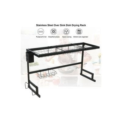 Over Sink Dish Drying Rack Black