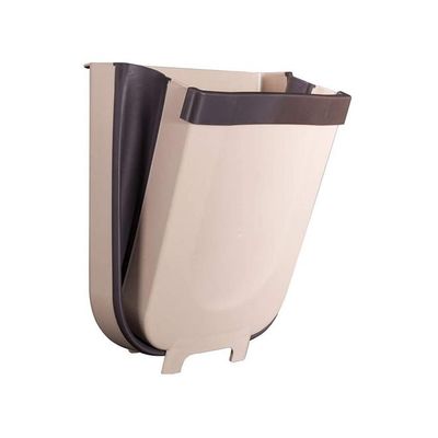 Hanging Trash Can Beige 10L