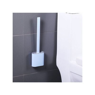 Silicone Toilet Brush With Holder White 365x98x43millimeter