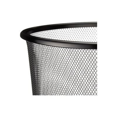 Mesh Trash Can Black 28.5inch