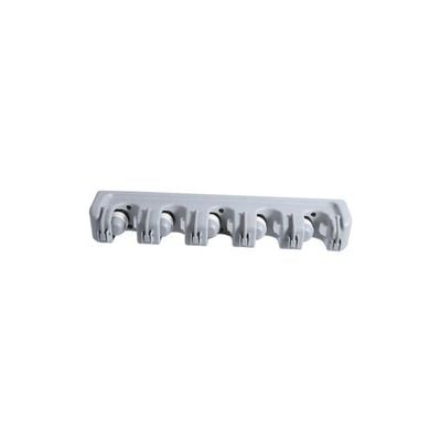 Wall Mounted Mop And Broom Holder Grey 40.5x8x6centimeter