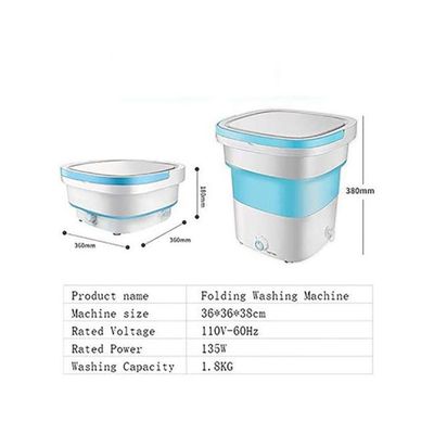 Portable Folding Washing Machine 1.8 kg 135 W KPB18-8 Blue/White