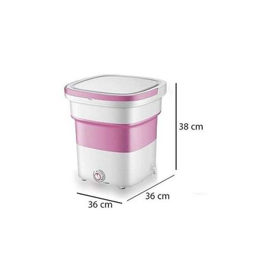 Portable Mini Folding Washing Machine 1.8 kg 135 W 2152008 Pink/White