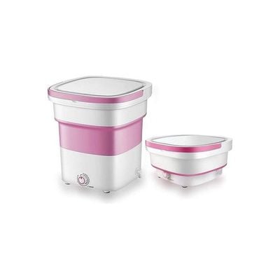 Portable Mini Folding Washing Machine 1.8 kg 135 W 2152008 Pink/White