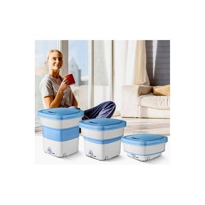 Mini Portable Folding Washing Machine 1.8 kg 135 W WMWB001 White/Blue