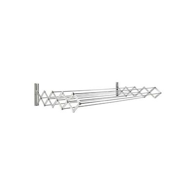 Foldable Wall Hanging Clothes Rack Silver 100cm