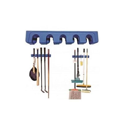 Wall Mount Mop And Broom Holder Blue 40x5centimeter
