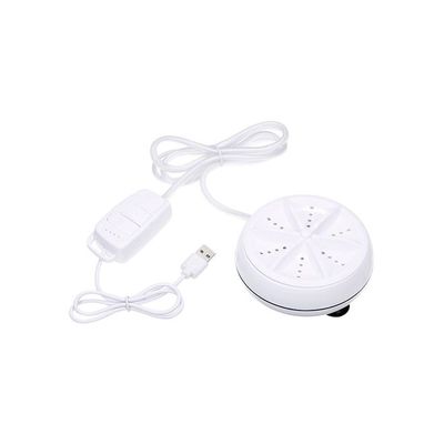 Rotating Ultrasonic Turbine Washer With USB Cable White