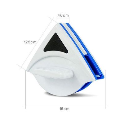 Double-Layer Magnetic Window Wiper White/Blue 12.5x16x4.6cm