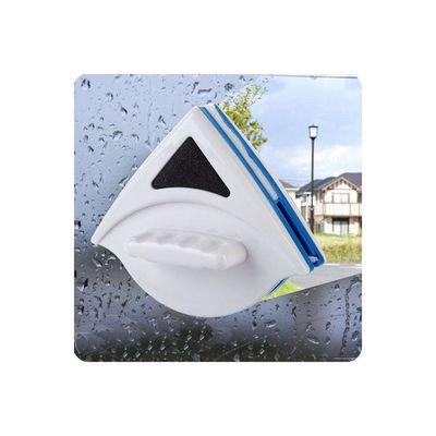 Double-Layer Magnetic Window Wiper White/Blue 12.5x16x4.6cm