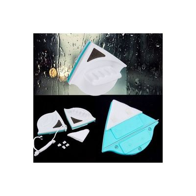 Practical Double-sided Window Glass Wiper White/Blue