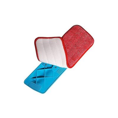 3-Piece  Mop Cloths Red/Blue/Green 42x38x14.5centimeter