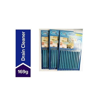 Pack Of 3 Drain Cleaning Sticks Blue 169g