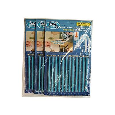 Pack Of 3 Drain Cleaning Sticks Blue 169g