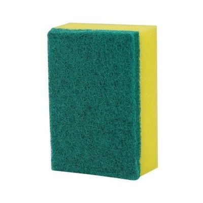 Pack Of 20 Multi-Purpose Double-Faced Sponge Yellow/Green 31centimeter