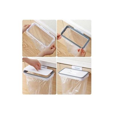 Hanging Garbage Rack Clear/White/Grey 5x20centimeter