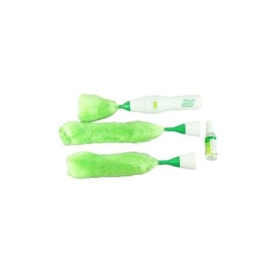 Multifunctional Electric Feather Duster Green/White