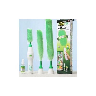 Multifunctional Electric Feather Duster Green/White