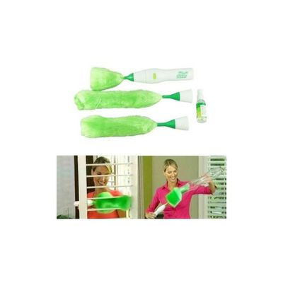 Multifunctional Electric Feather Duster Green/White