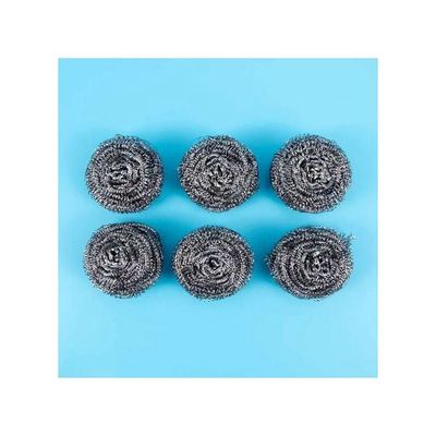 Stainless Steel Spiral Sponge Pack of 3 Silver