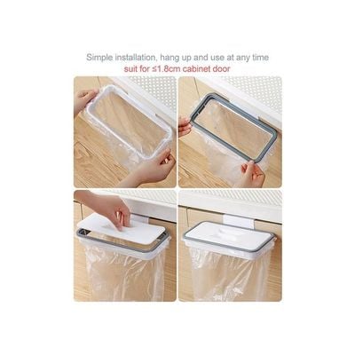 Trash Bag Holder White 25x5.5x17cm