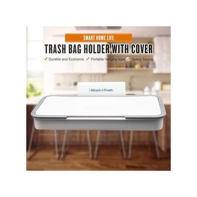 Trash Bag Holder White 25x5.5x17cm