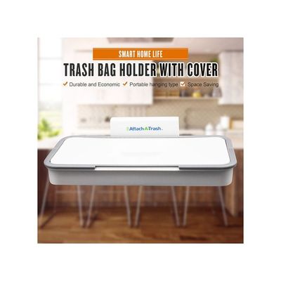 Trash Bag Holder White 25x5.5x17cm