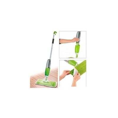 Microfibre Cleaning Spray Mop Green/Silver/Black