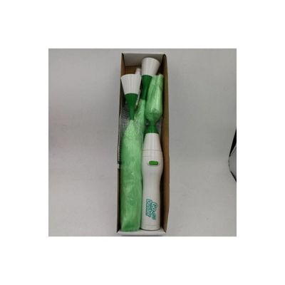 4-Piece Duster Cleaner Set White/Green 7 x 10 x 30centimeter
