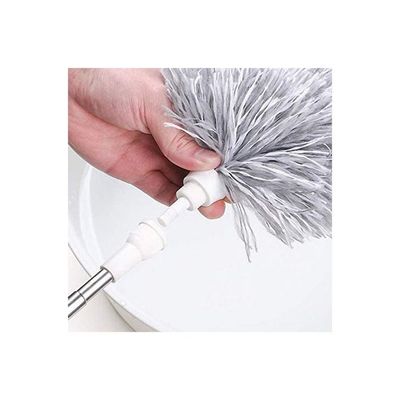 Microfiber Duster with Extension Pole Grey/Silver/White