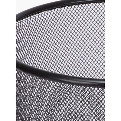 Mesh Metallic Bin Black 26.7x28.5x26.5centimeter