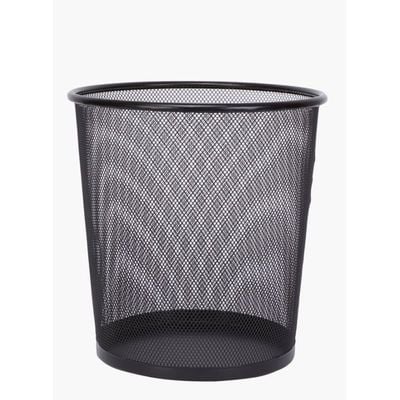 Mesh Metallic Bin Black 26.7x28.5x26.5centimeter