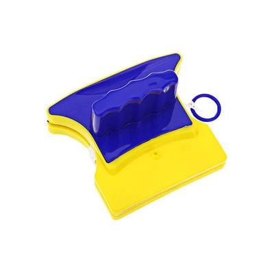 Magnetic Double Side Glass Wiper Yellow/Cobalt Blue 11.5x10x6.5centimeter