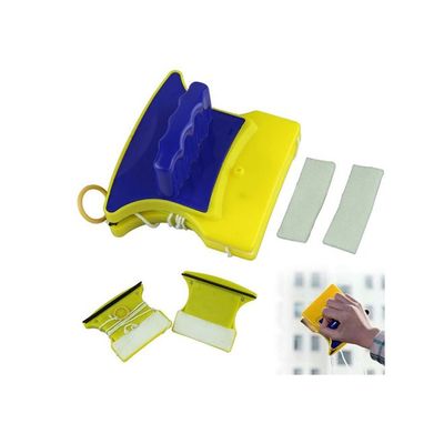 Magnetic Double Side Glass Wiper Yellow/Cobalt Blue 11.5x10x6.5centimeter