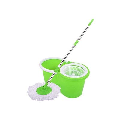 Magic Spin Mop And Bucket Set Green/White
